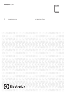 Manuale Electrolux EW6T473U Lavatrice
