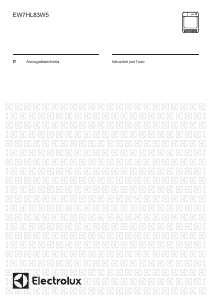 Manuale Electrolux EW7HL83W5 Asciugatrice
