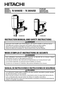 Handleiding Hitachi N5008AB Tacker