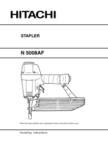 Manual Hitachi N5008AF Tacker