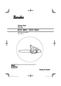 Manual Tanaka ECV-3801 Chainsaw