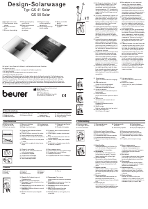 Manual de uso Beurer GS 41 Báscula