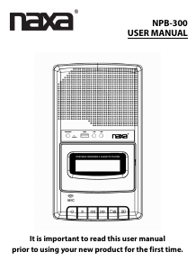 Handleiding Naxa NPB-300 Radio