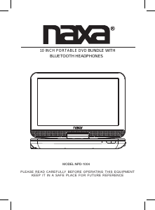 Bruksanvisning Naxa NPD-1004 DVD spelare
