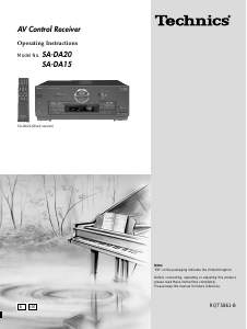 Bruksanvisning Technics SA-DA15 Receiver