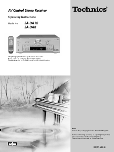 Bruksanvisning Technics SA-DA10 Receiver