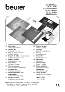 Manuale Beurer GS 206 Bilancia