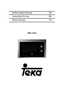 Handleiding Teka MWL 20 BI Magnetron