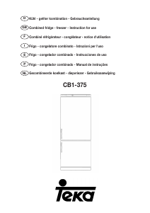 Bruksanvisning Teka CB1 375 Kyl-frys