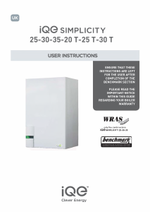 Bruksanvisning iQE Simplicity 25 T Gaspanna
