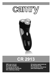 Manual Camry CR 2913 Máquina barbear