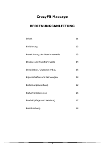 Bedienungsanleitung Crazy Fit Massage Vibrationsplatte