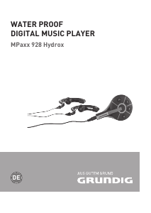 Bedienungsanleitung Grundig MPaxx 928 Hydrox Mp3 player