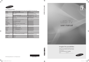 Manual Samsung UE40C7700WZ LED Television