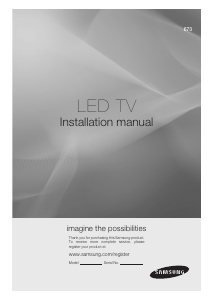 Manual Samsung HG40ED673KK LED Television