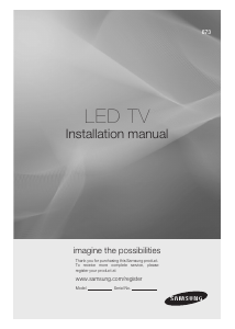 Bruksanvisning Samsung HG40ED673KK LED TV