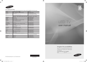 Manual Samsung UE40C8790XZ LED Television