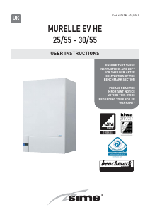 Manual Sime Murelle EV HE 25/55 Gas Boiler