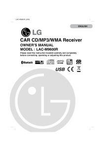 Bruksanvisning LG LAC-M9600R Bilradio