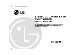 Bruksanvisning LG TCH-M550R Bilradio