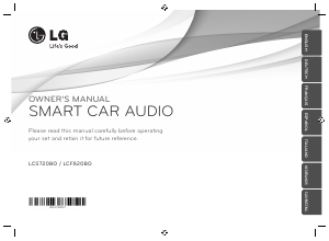 Bruksanvisning LG LCF820BO Bilradio