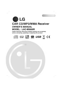 Bruksanvisning LG LAC-M5600R Bilradio