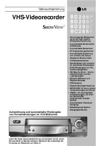 Bedienungsanleitung LG BD208P ShowView Videorecorder