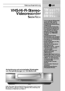 Bedienungsanleitung LG BM999PG ShowView Videorecorder