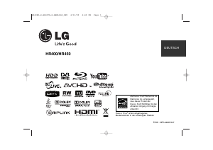Bedienungsanleitung LG HR400 Blu-ray player