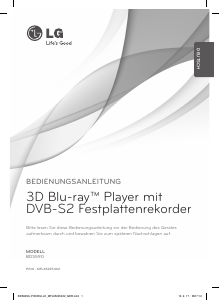 Bedienungsanleitung LG BDS590 Blu-ray player