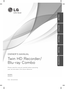 Manual LG HR500 Blu-ray Player