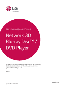 Bedienungsanleitung LG BP550 Blu-ray player