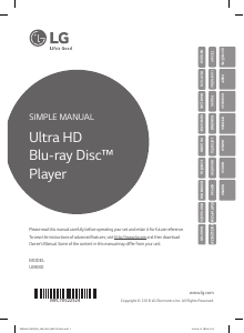 Handleiding LG UBK80 Blu-ray speler