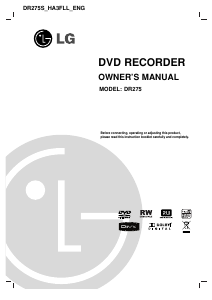 Mode d’emploi LG DR275 Lecteur DVD