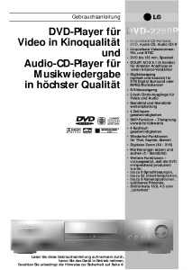 Bedienungsanleitung LG DVD-2280P DVD-player