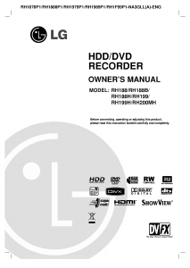 Bruksanvisning LG RH200MH DVD spelare