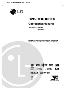 Bedienungsanleitung LG DR197H DVD-player