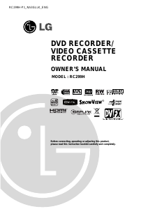 Handleiding LG RC299H DVD-Video combinatie