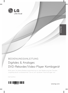 Bedienungsanleitung LG RCT699H DVD-video Kombination
