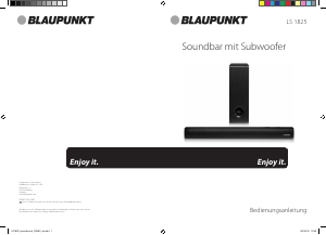 Bedienungsanleitung Blaupunkt LS 1825 Lautsprecher