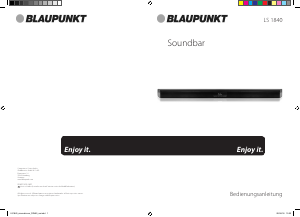 Bedienungsanleitung Blaupunkt LS 1840 Lautsprecher