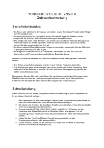 Bedienungsanleitung Yongnuo Speedlite YN560 II Blitz