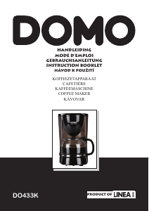 Mode d’emploi Domo DO433K Cafetière