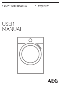 Manuale AEG T8DEE855E Asciugatrice