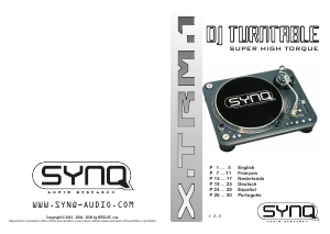 Mode d’emploi SYNQ X-TRM 1 Platine