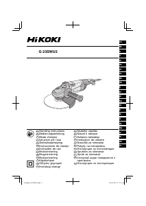 Instrukcja Hikoki G 23SWU2 Szlifierka kątowa