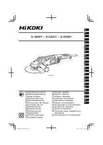 Instrukcja Hikoki G 18UDY Szlifierka kątowa