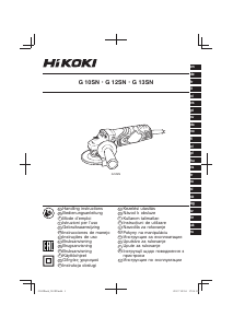 Instrukcja Hikoki G 10SN Szlifierka kątowa