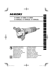 Instrukcja Hikoki G 10SN2 Szlifierka kątowa