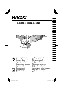 Εγχειρίδιο Hikoki G 10SQ2 Γωνιακός τροχός